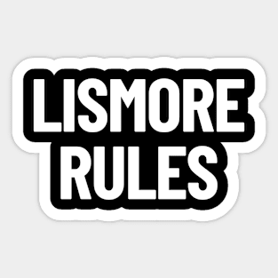 Lismore Rules New South Wales Australia Capital City Sticker